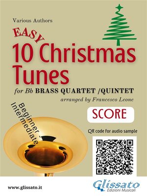 cover image of Brass Quartet/Quintet score of  "10 Easy Christmas Tunes"